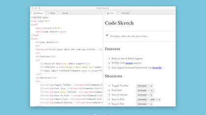 Code Sketch screenshot