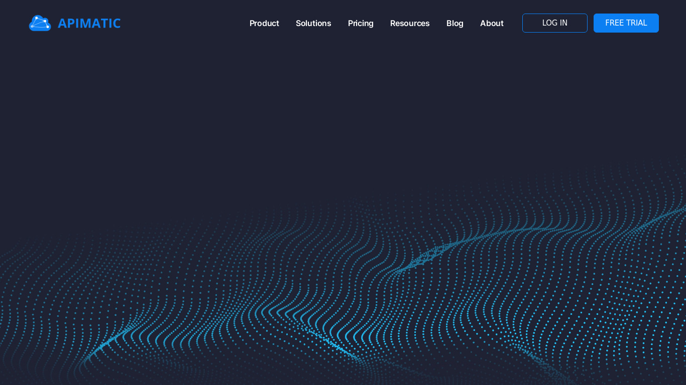 APIMATIC Landing page