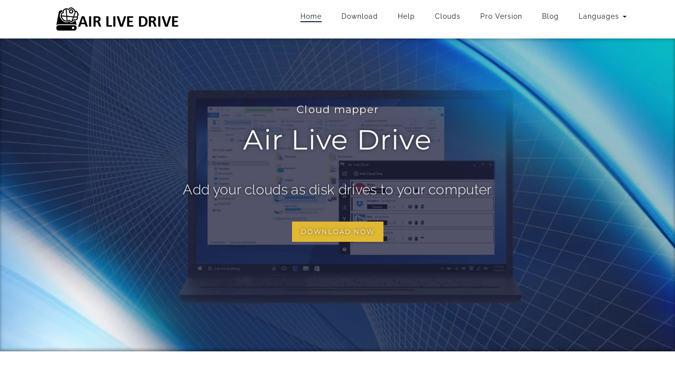 Air Live Drive Landing page