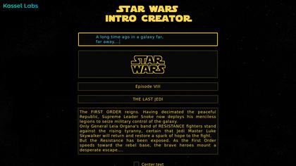 Star Wars Intro Creator image