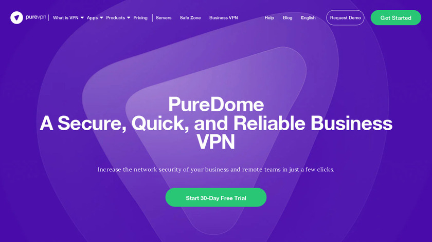 Pure VPN Business Landing Page