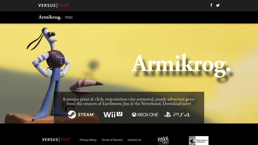 Armikrog Landing Page