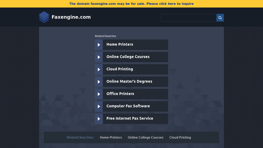 Fax Engine Landing Page