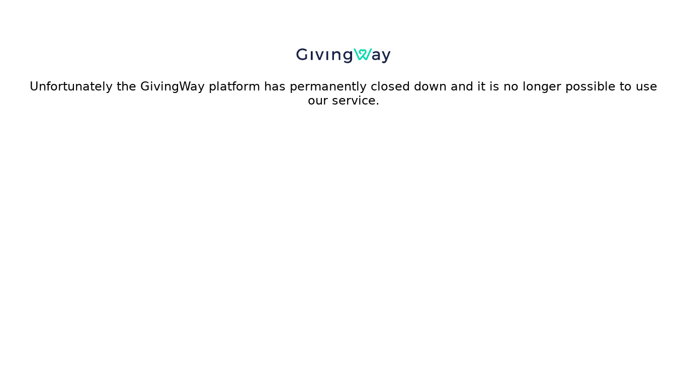 GivingWay Landing page