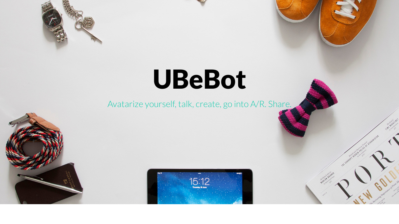 UBeBot Landing page
