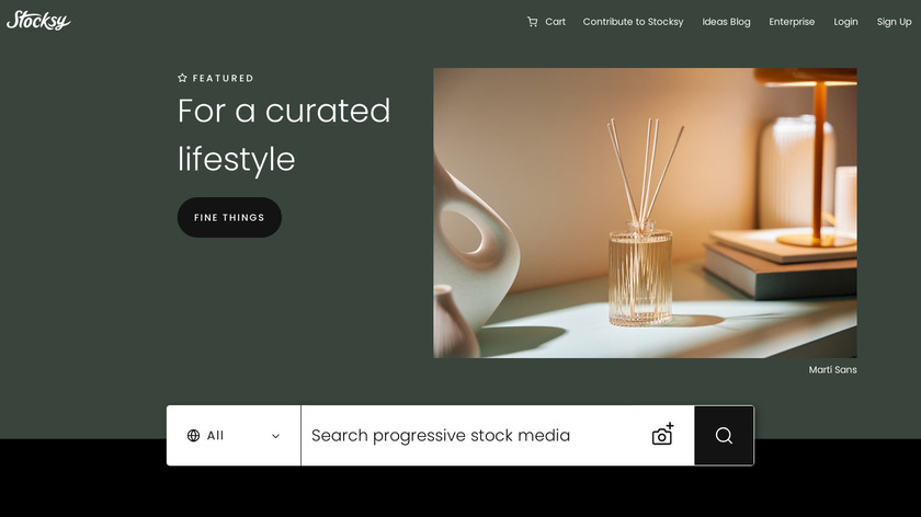 Stocksy Landing Page