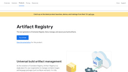 Google Container Registry screenshot