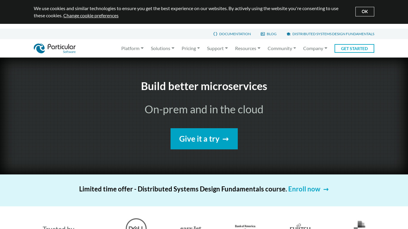NServiceBus Landing page