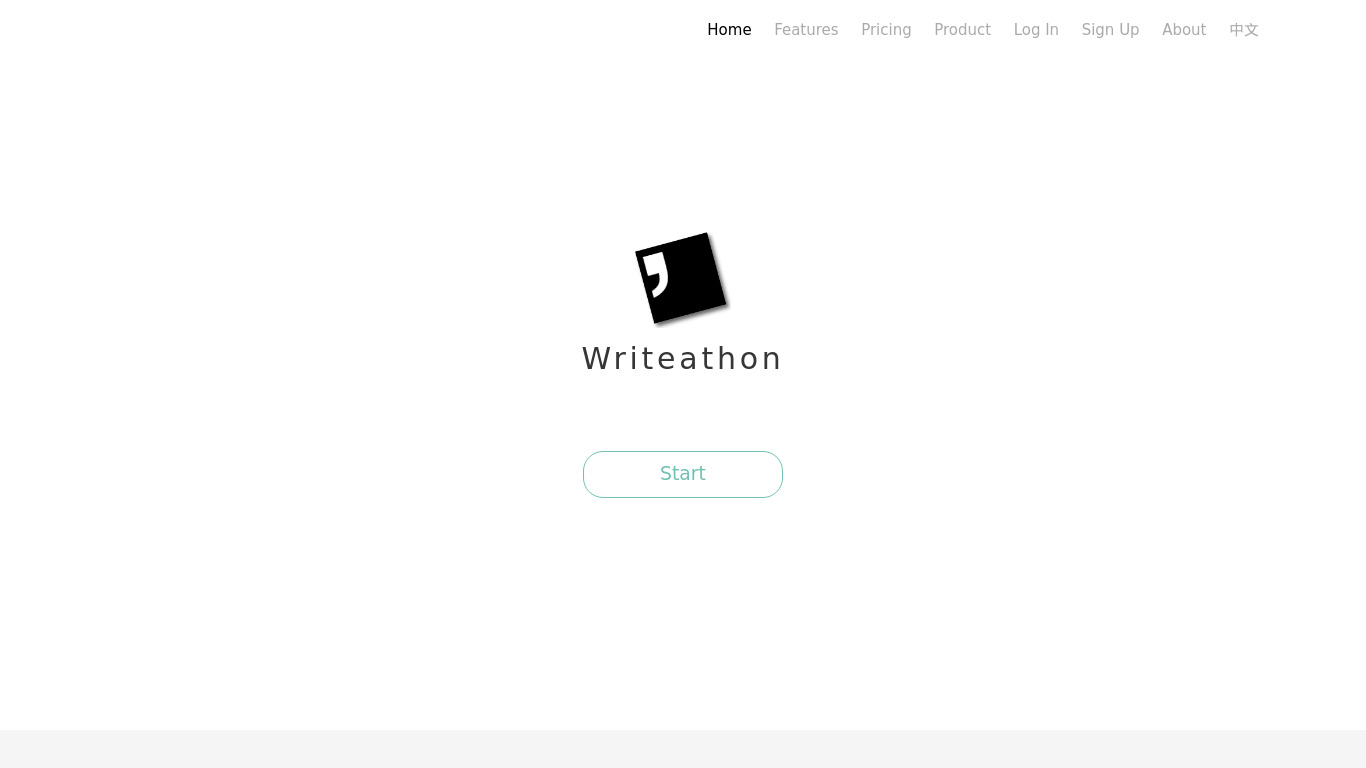 Writeathon Landing page
