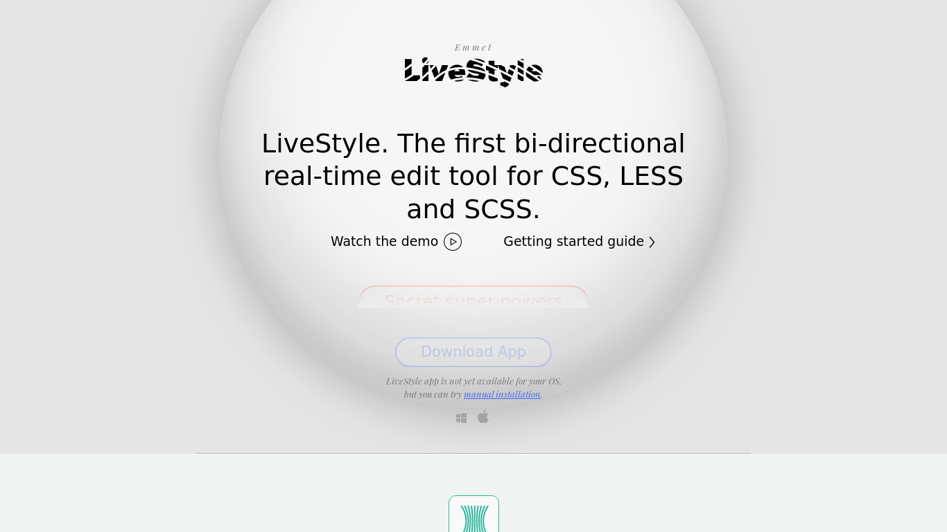 LiveStyle Landing page