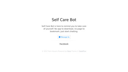 Self Care Bot image