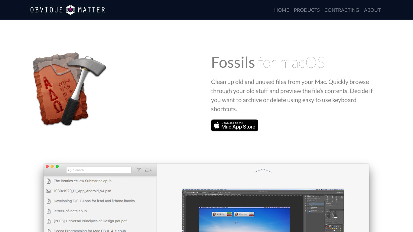 Fossils Landing page