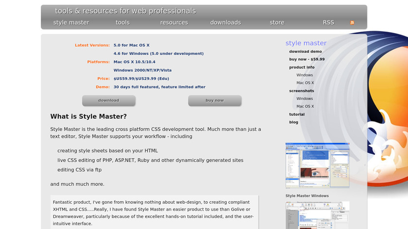 Style Master Landing Page
