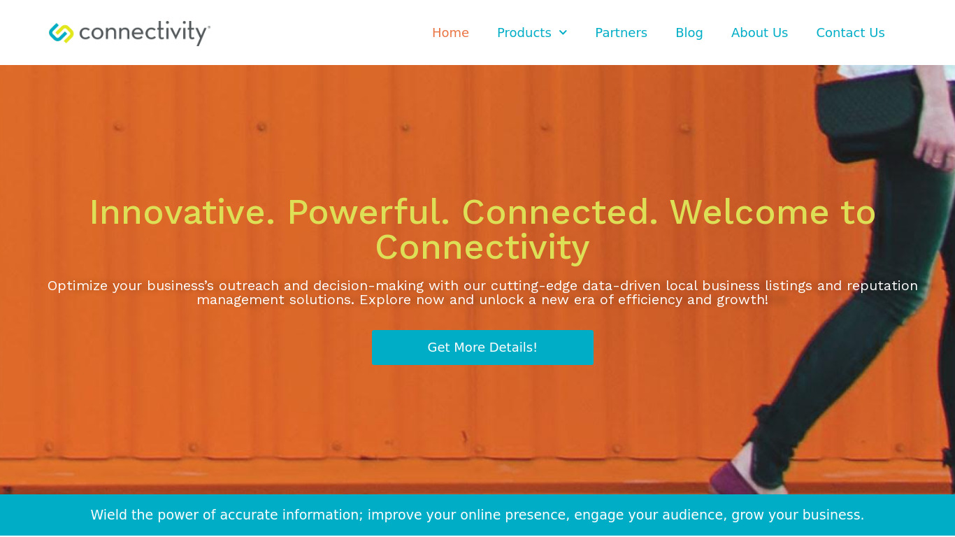 Connectivity Landing page