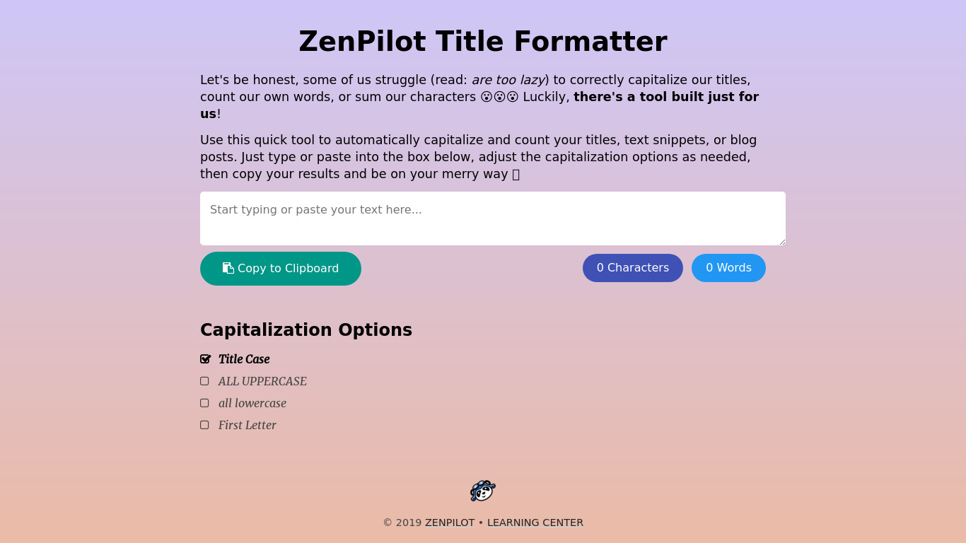zenpilot.com DoInbound Title Formatter Landing page