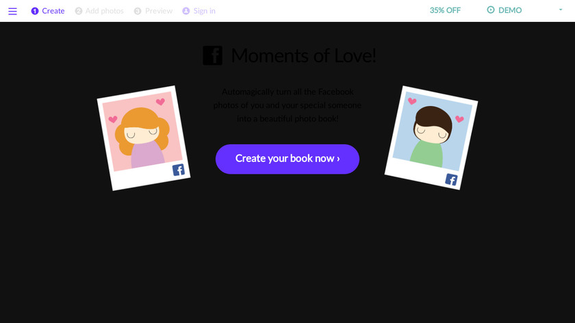 Valentine's Day Moments of Love Landing Page