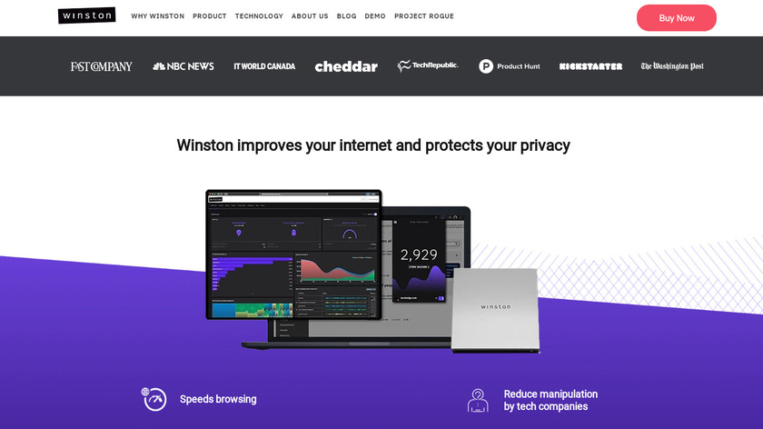 Winston Privacy Landing Page