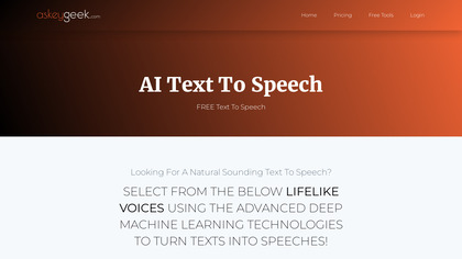 Askeygeek AI Text To Speech screenshot