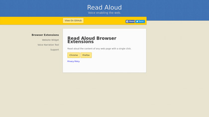 Read Aloud - Browser Extension image