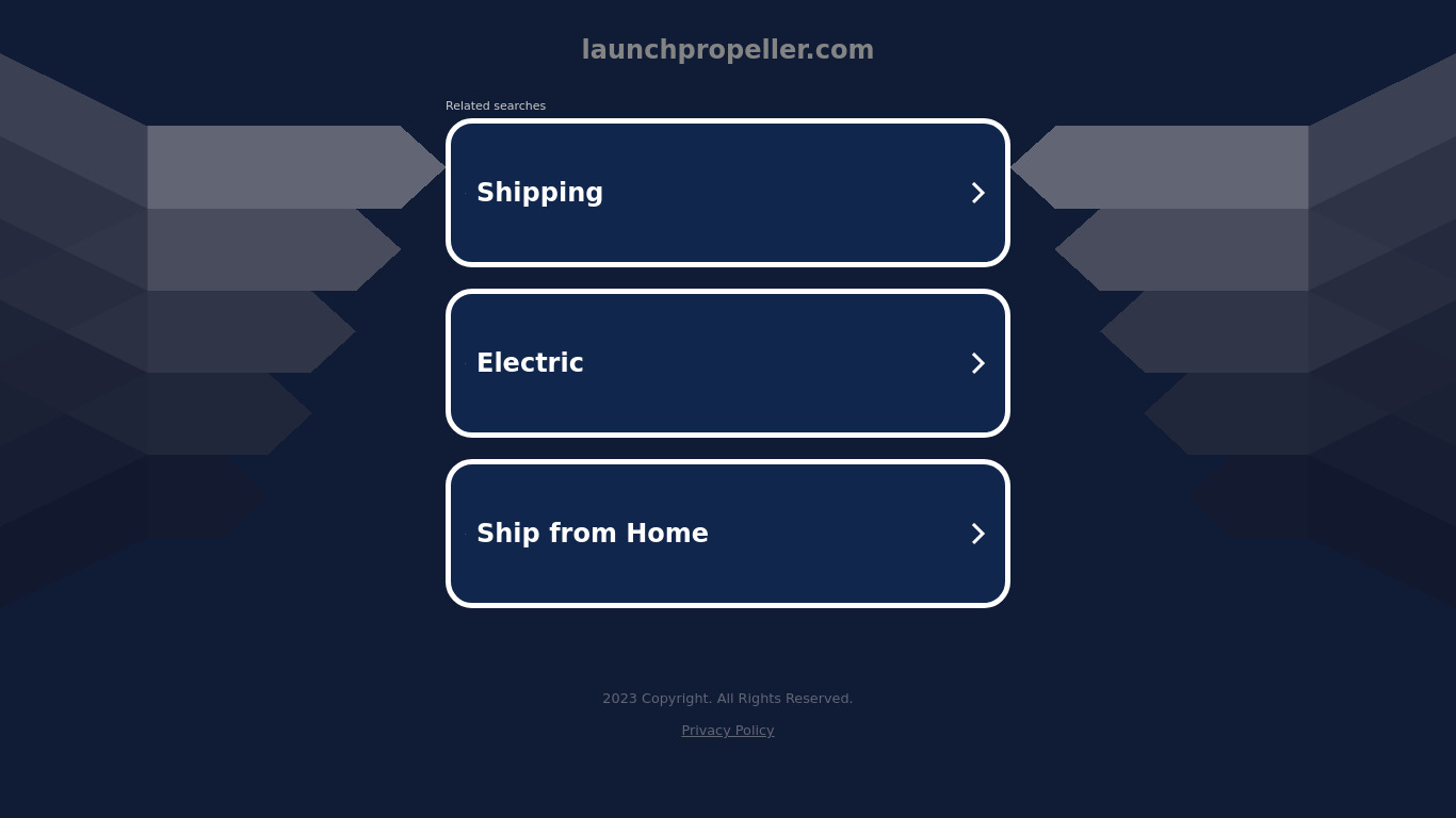 LaunchPropeller Landing page