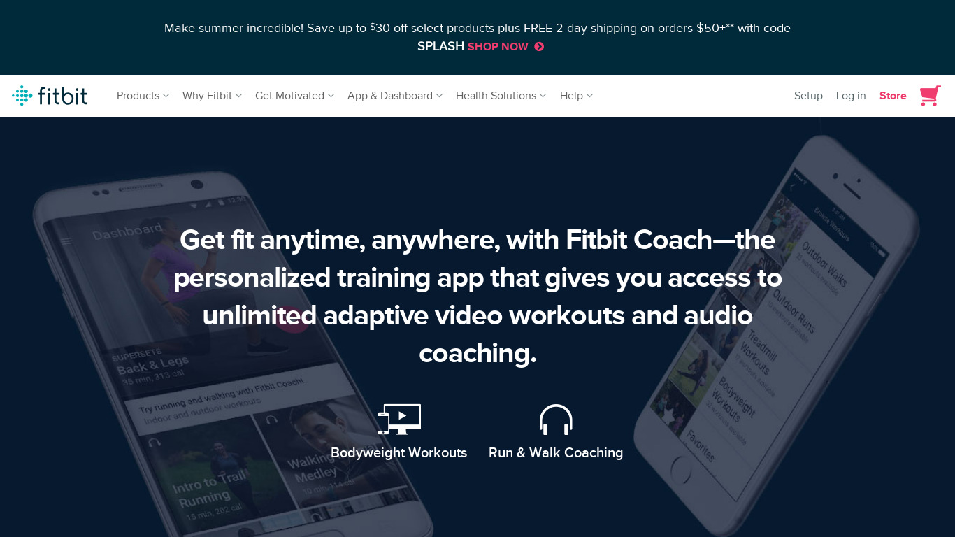 Yoga by Fitstar Landing page