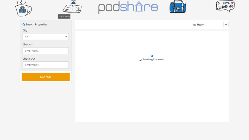 Podshare Landing Page