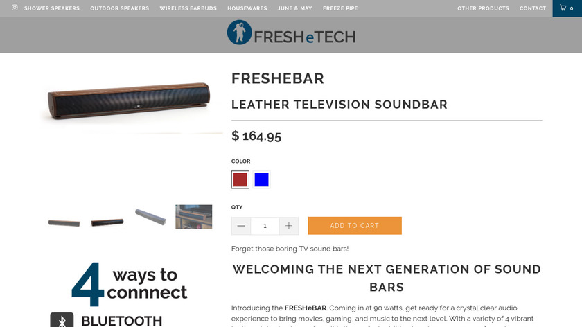 freshetech.com FRESHeBAR Landing Page