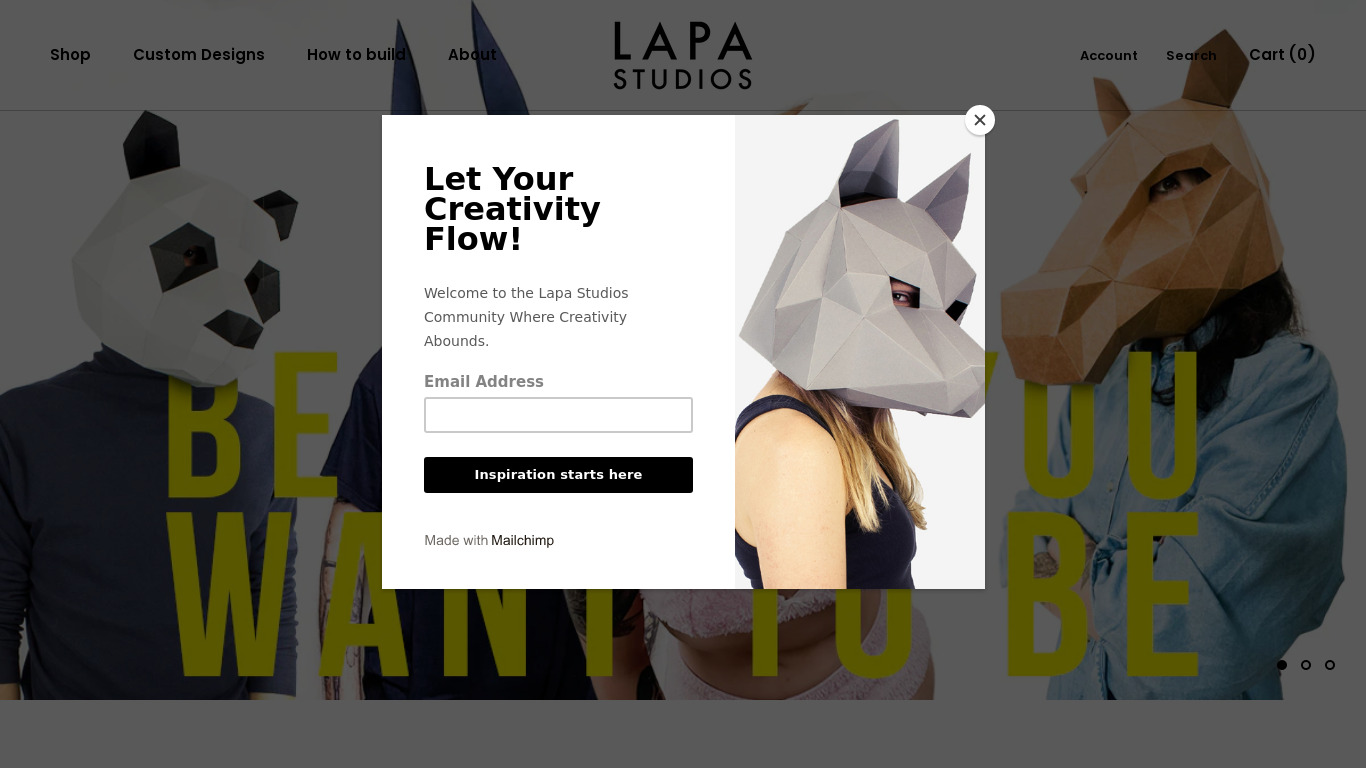 Lapa Studios Landing page