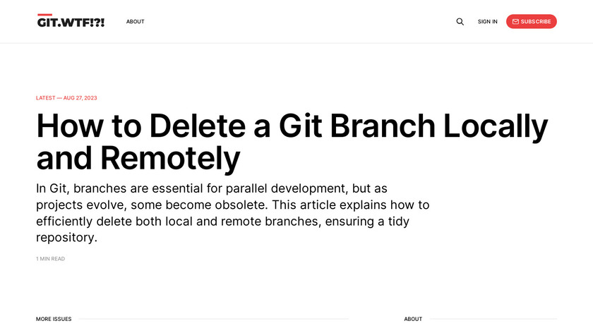 GIT.WTF!?! Landing Page