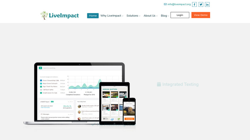 LiveImpact Landing Page