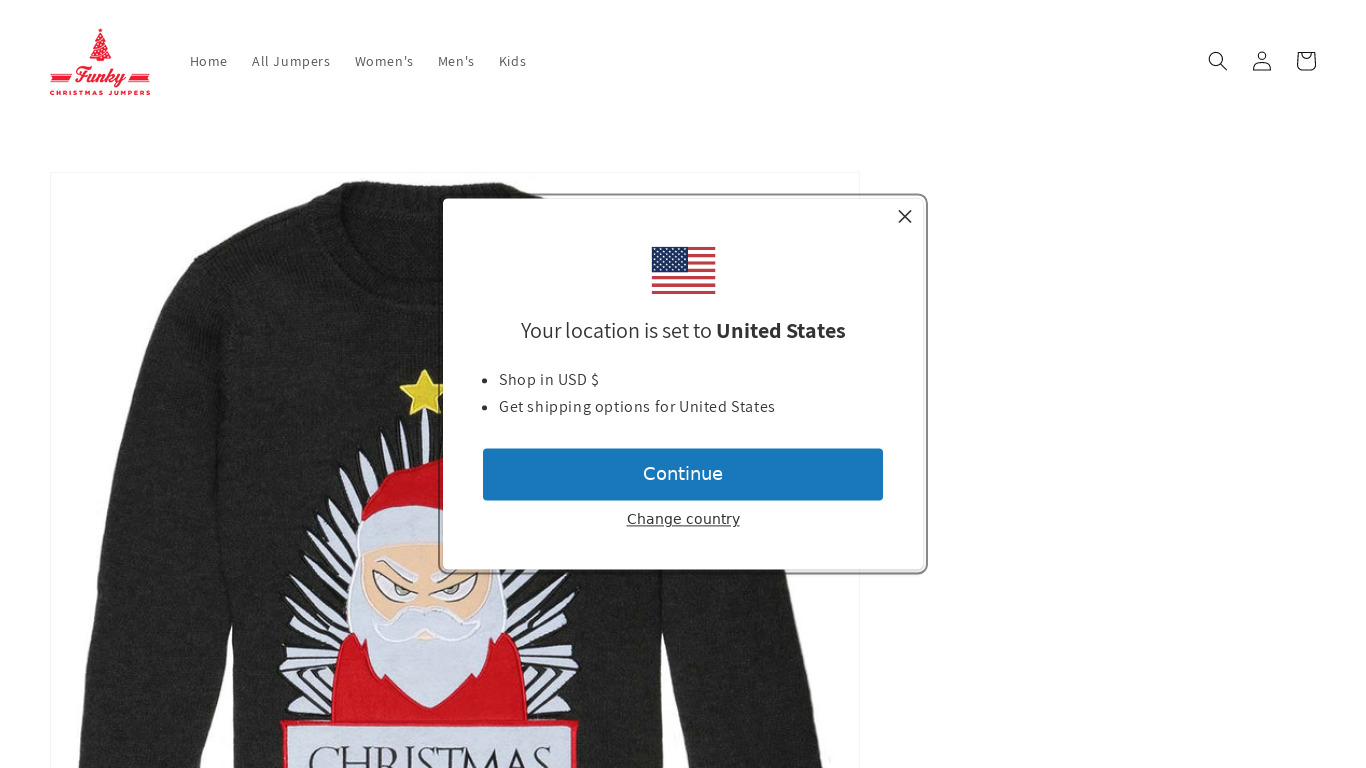 Christmas is Coming Christmas Sweater Landing page