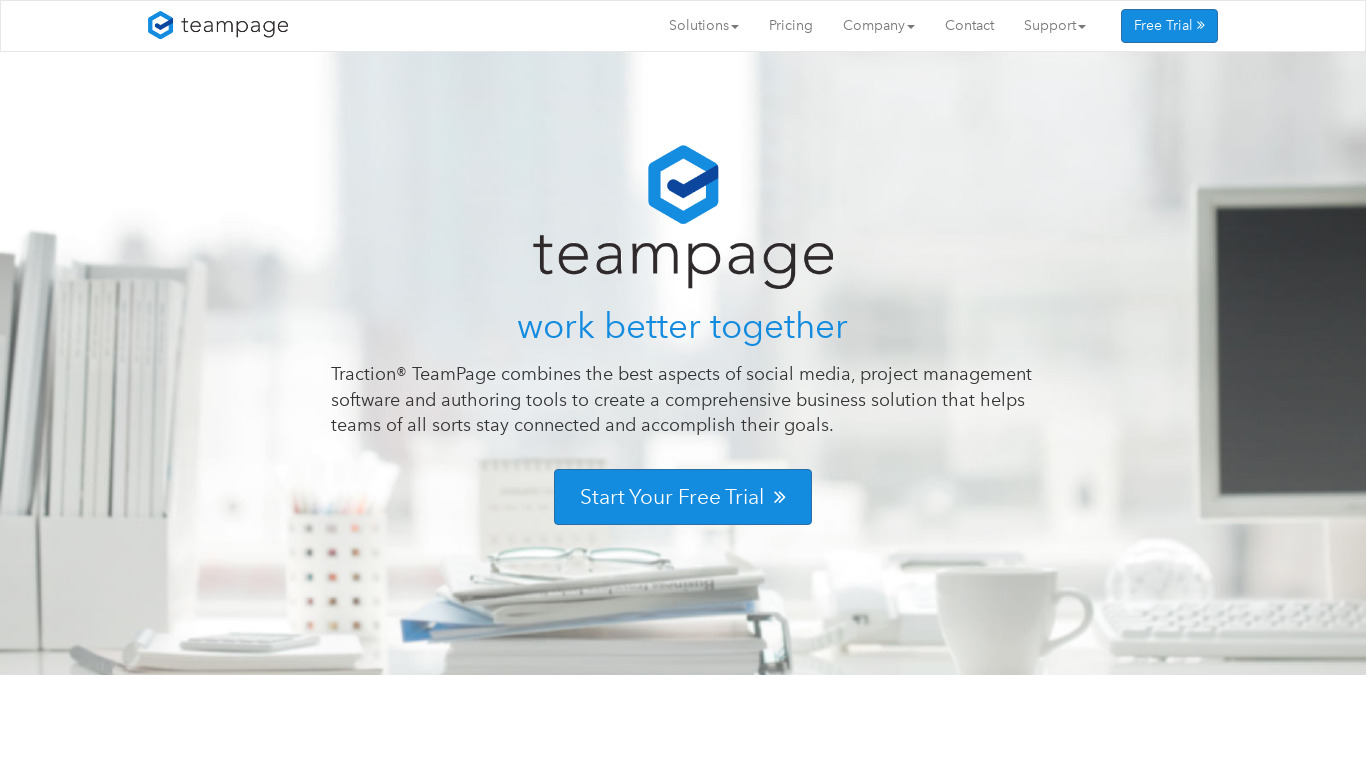 teampage Landing page
