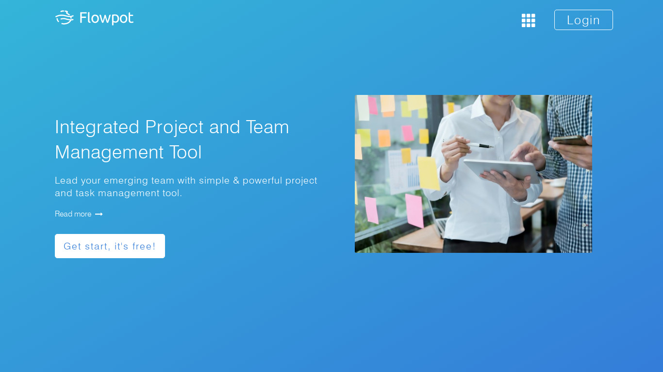 Project Board Landing page