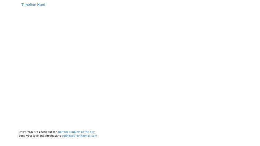 Timeline Hunt Landing Page