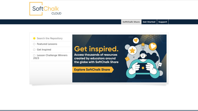 SoftChalk Cloud Landing Page