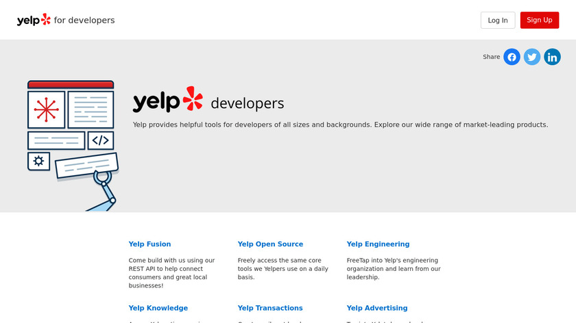 Yelp Trends Landing Page