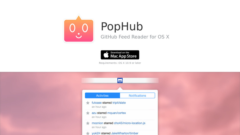 questbe.at PopHub Landing Page