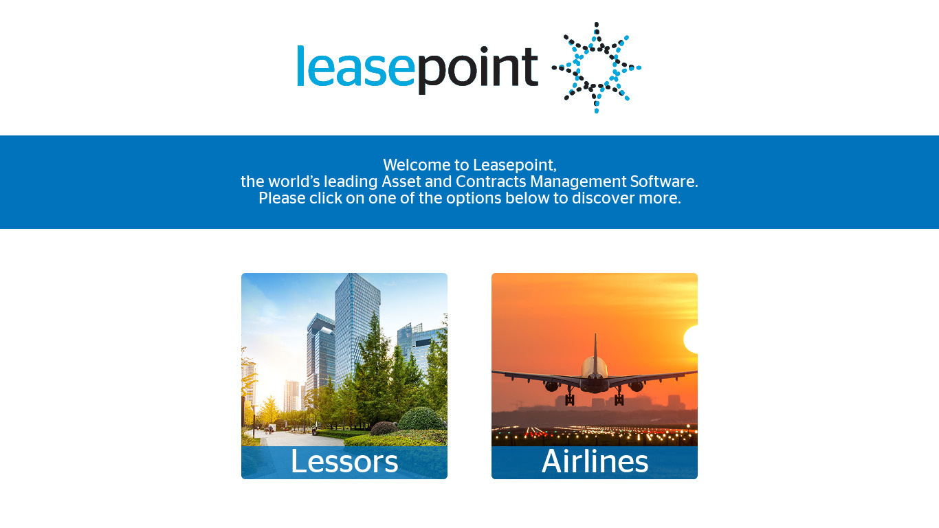 Leasepoint Landing page