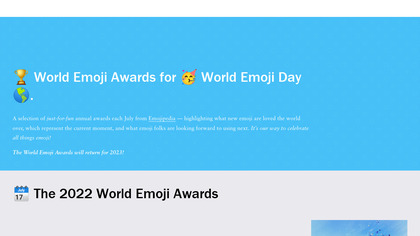 World Emoji Awards 2017 image