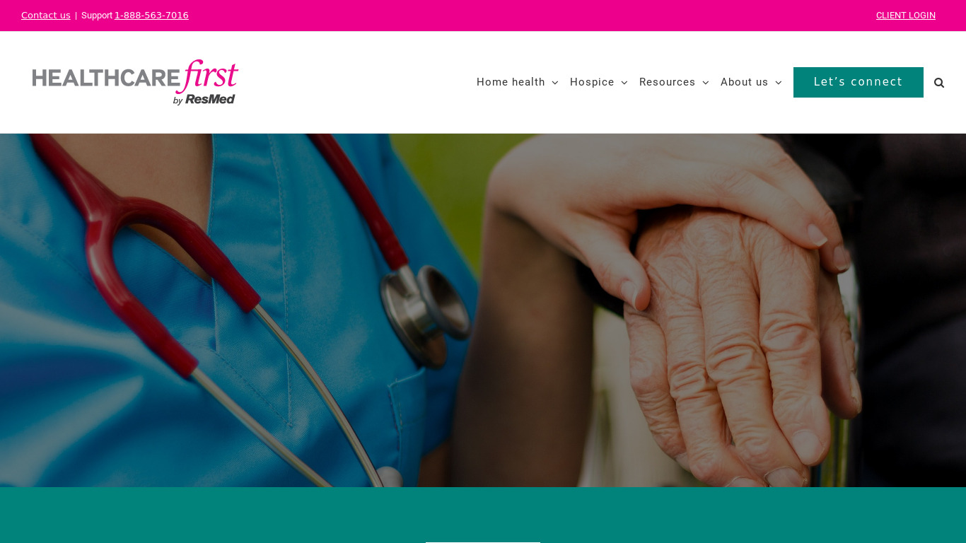firstHOMECARE Landing page