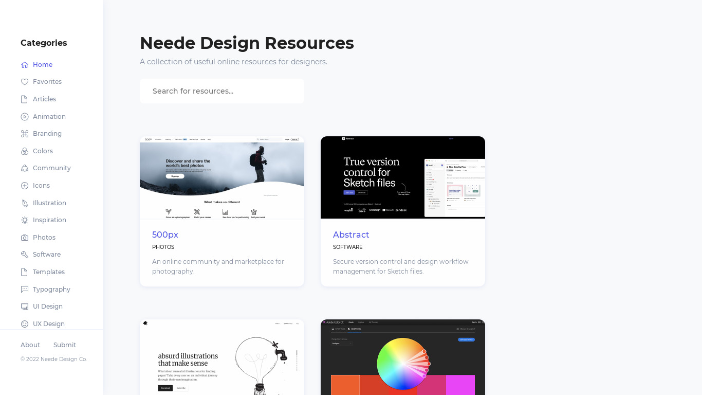 Neede Landing page