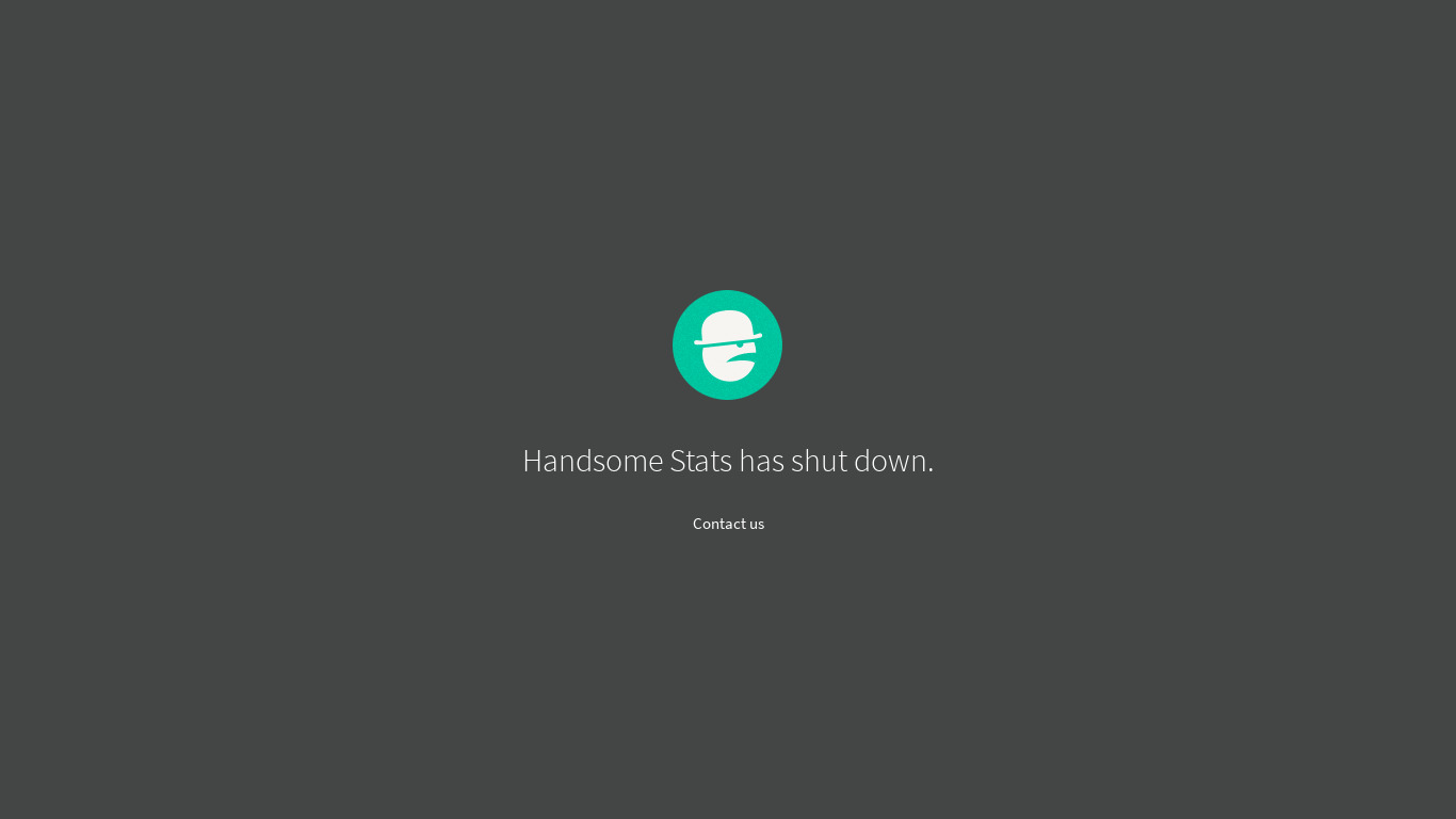Handsome Stats Landing page