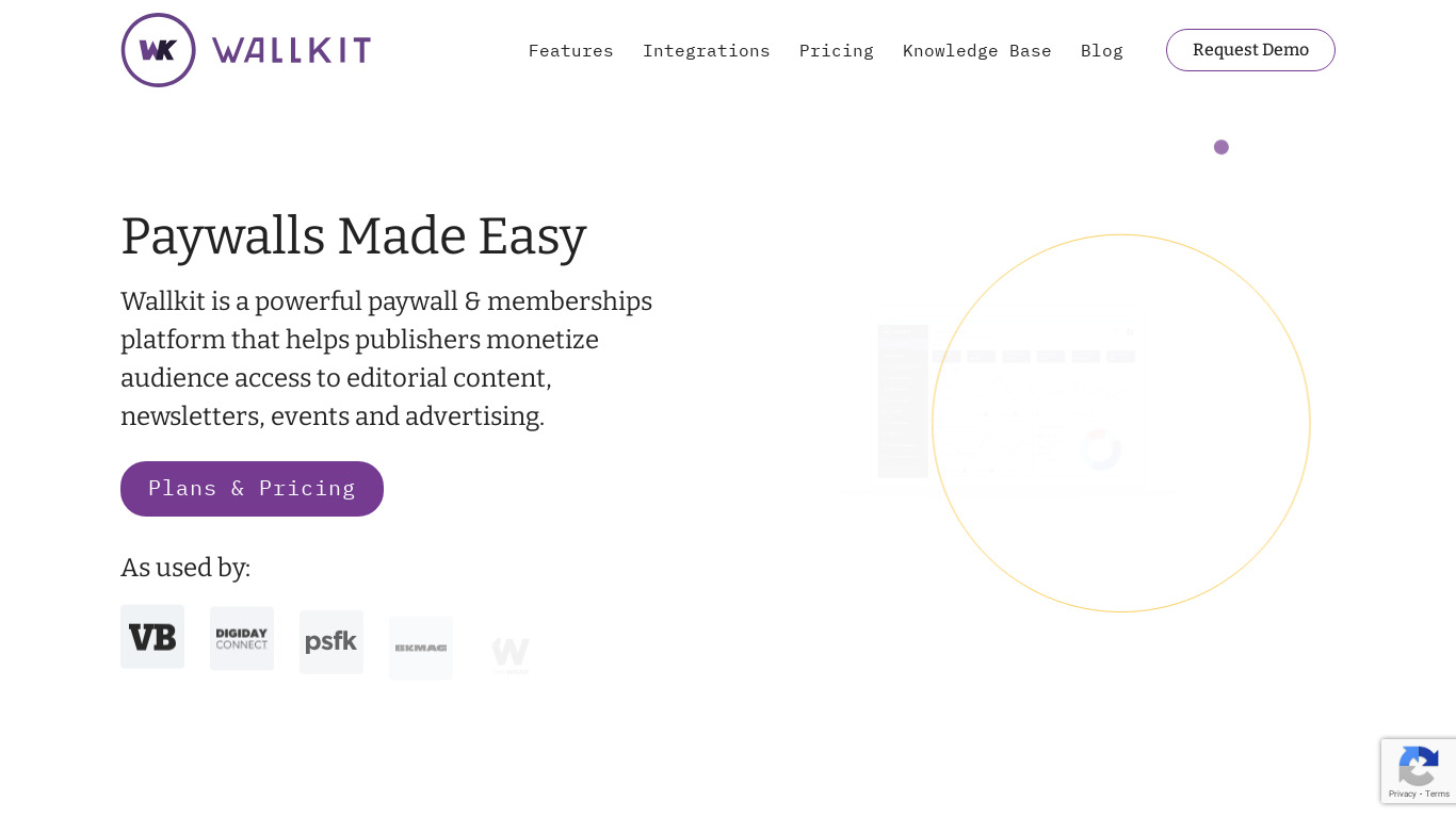 Wallkit Landing page