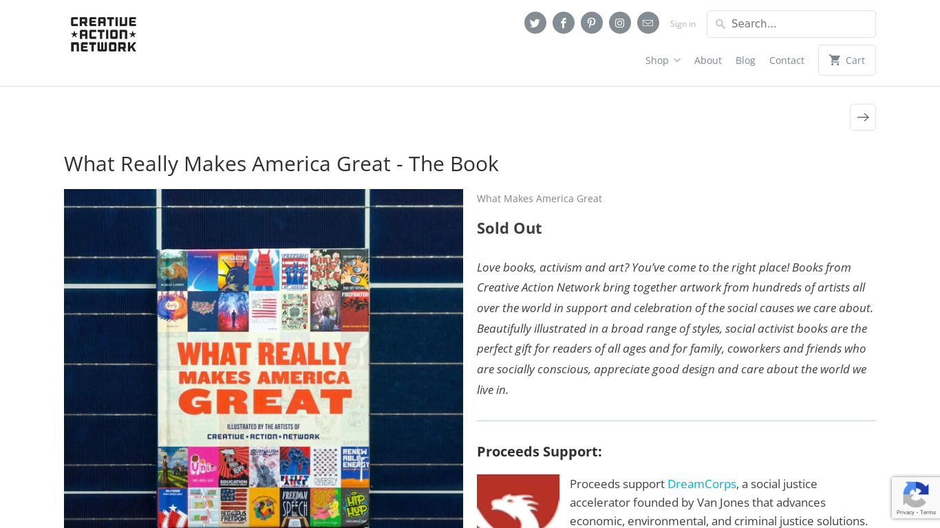 What Really Makes America Great Landing page