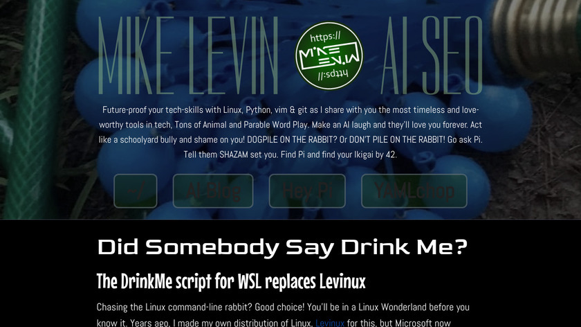 Levinux Landing Page