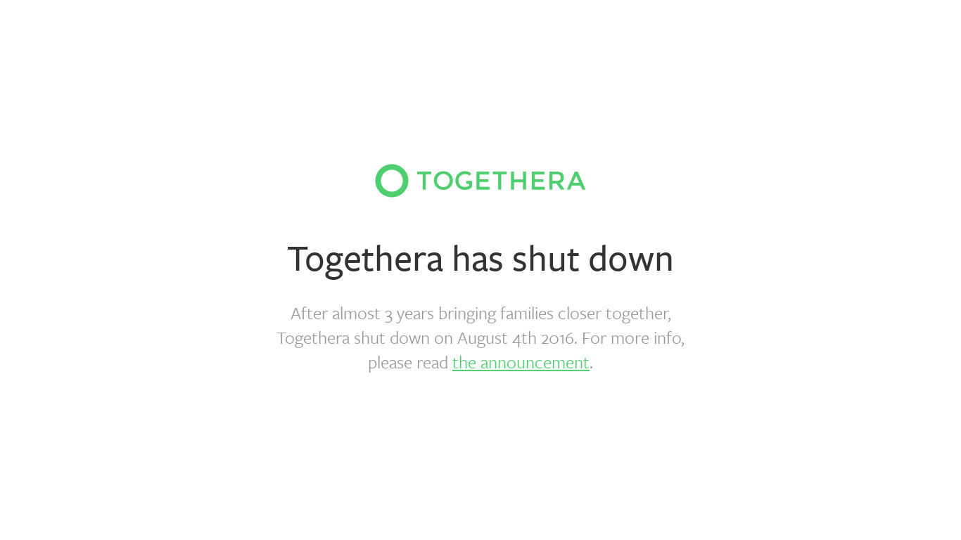 Togethera Landing page