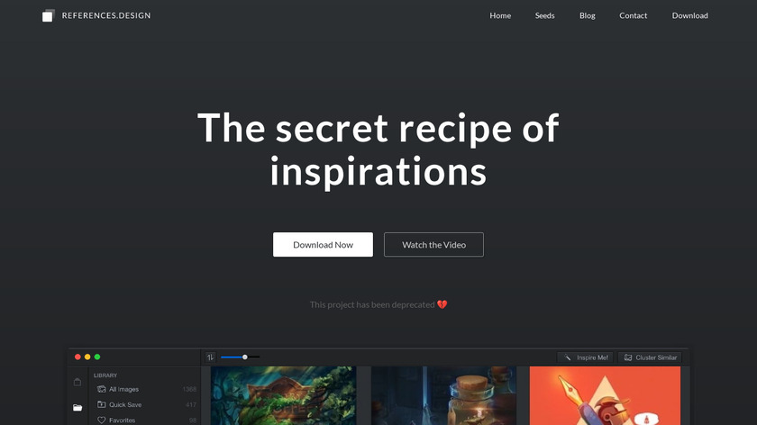 References.Design Landing Page