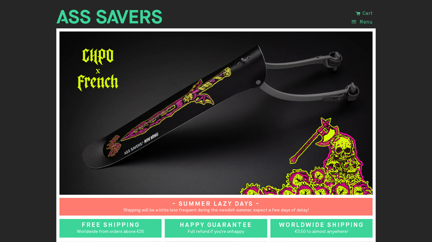 Ass Savers Landing Page