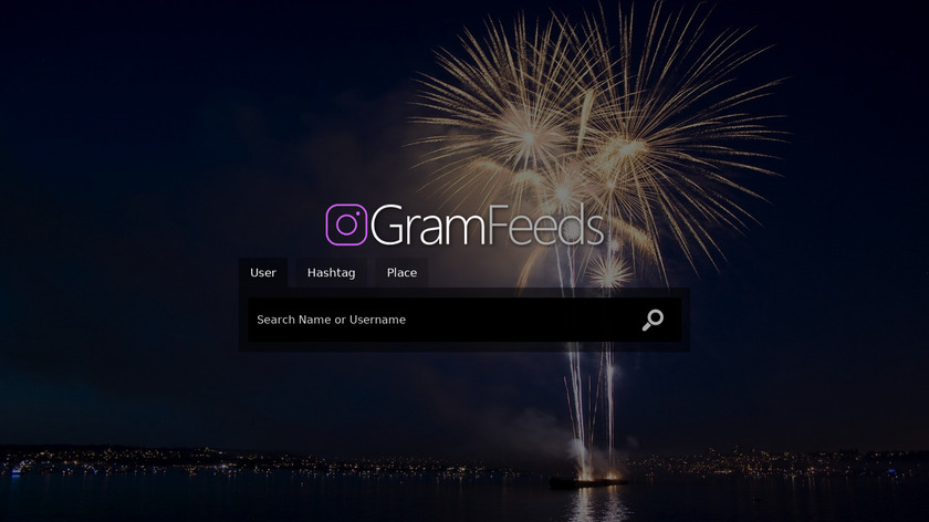 GramFeeds Landing Page