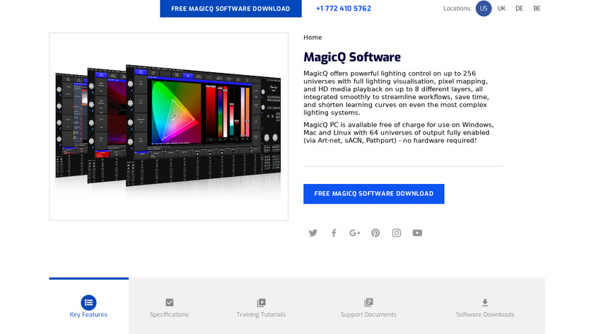 MagicQ PC Landing Page